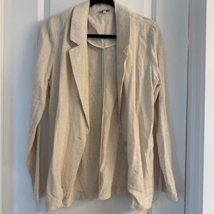 Linen Blend Blazer  Women's Blazer